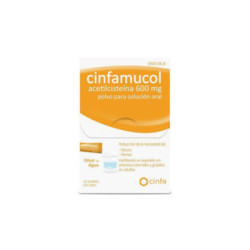 Cinfamucol acetilcisteina forte 600 mg 10 sobres polvo para solucion oral